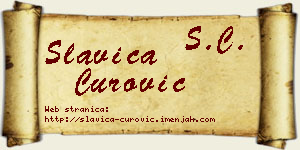 Slavica Čurović vizit kartica